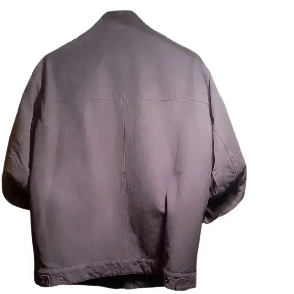 Cerruti 1881 snap closure lined stylish zippered pcket wool fall overcoat 49/USL - Picture 2 of 6